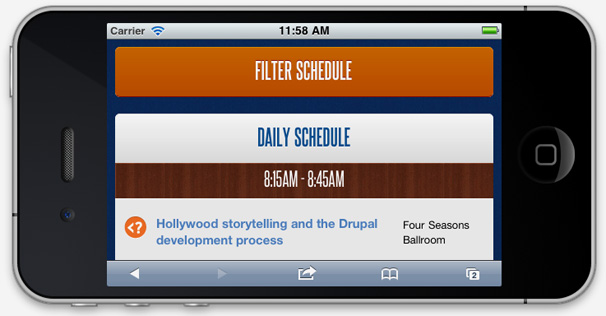 Drupalcon Denver web app prototype