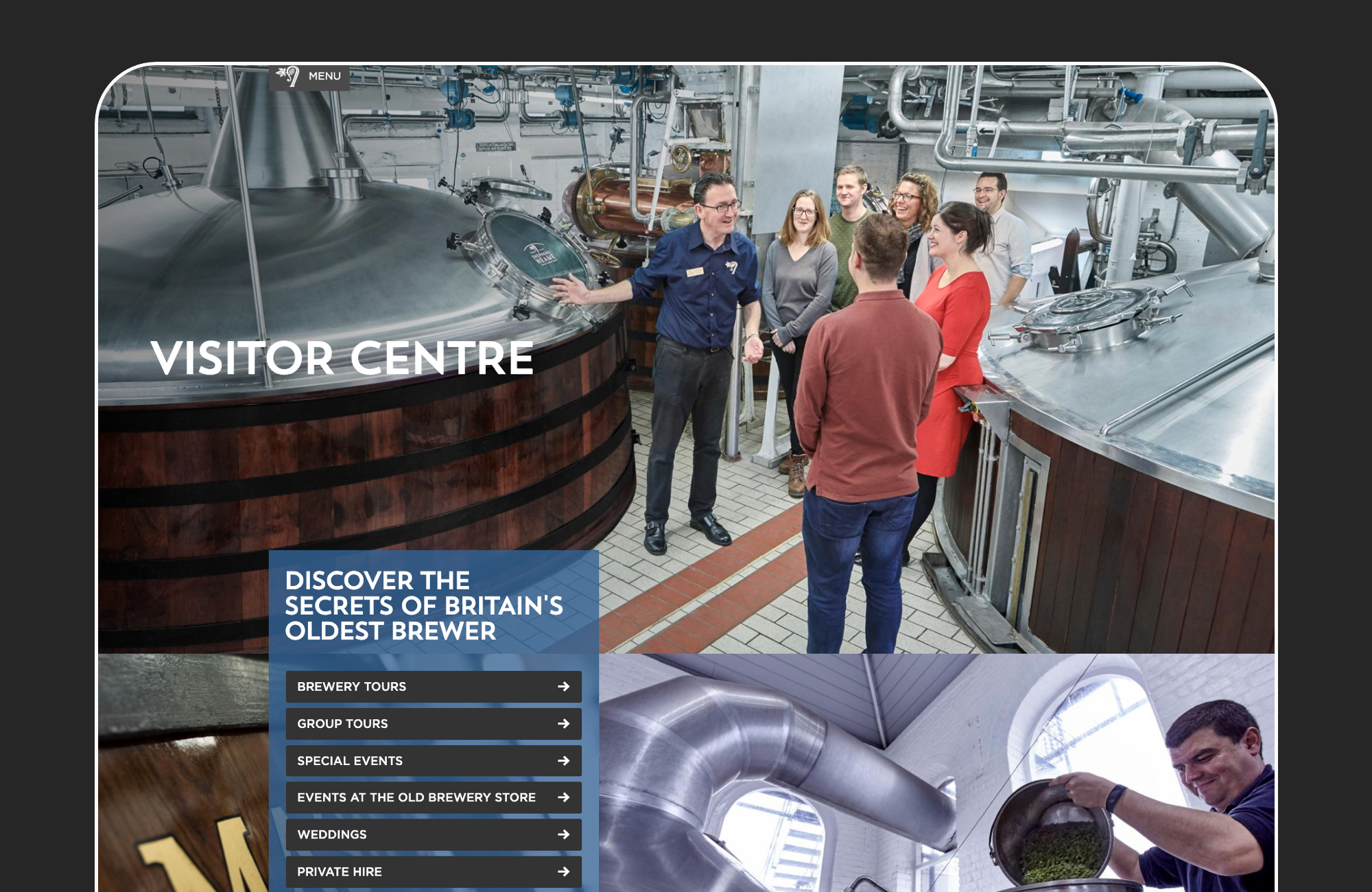 Shepherd Neame website screenshot