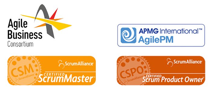 agile accreditation logos